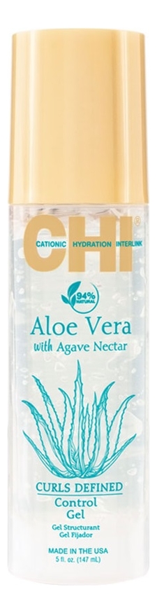 Гель для укладки волос Aloe Vera With Agave Nectar Curls Defined Control Gel 147мл гель для укладки волос chi гель для укладки aloe vera with agave nectar