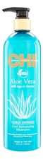 CHI Шампунь для вьющихся волос Aloe Vera With Agave Nectar Curls Defined Curl Enhancing Shampoo