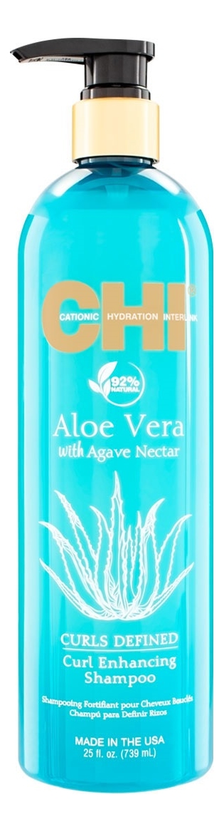 Купить Шампунь для вьющихся волос Aloe Vera With Agave Nectar Curls Defined Curl Enhancing Shampoo: Шампунь 739мл, CHI