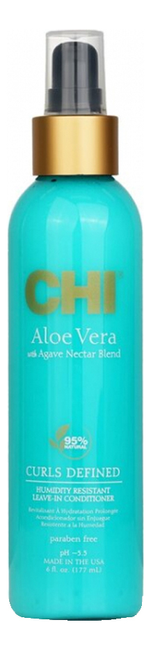 

Несмываемый кондиционер для вьющихся волос Aloe Vera With Agave Nectar Curls Defined Humidity Resistant Leave-In Conditioner 177мл
