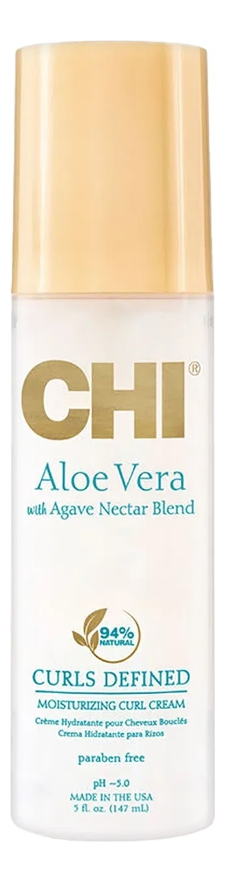 

Увлажняющий крем для вьющихся волос Aloe Vera With Agave Nectar Curls Defined Moisturizing Curl Cream 147мл