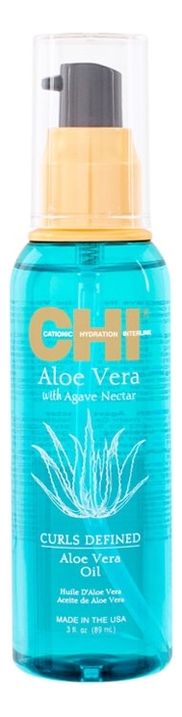 Масло для волос с экстрактом алоэ вера Aloe Vera With Agave Nectar Curls Defined Oil 89мл