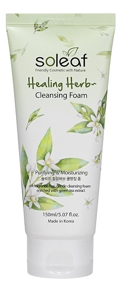 

Очищающая пенка для умывания с целебными травами Healing Herb Cleansing Foam 150мл