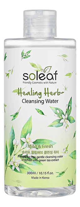 

Очищающая вода для лица с целебными травами Healing Herb Cleansing Water 300мл
