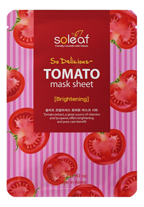 

Тканевая маска для лица с экстрактом томата So Delicious Tomato Mask Sheet 25мл