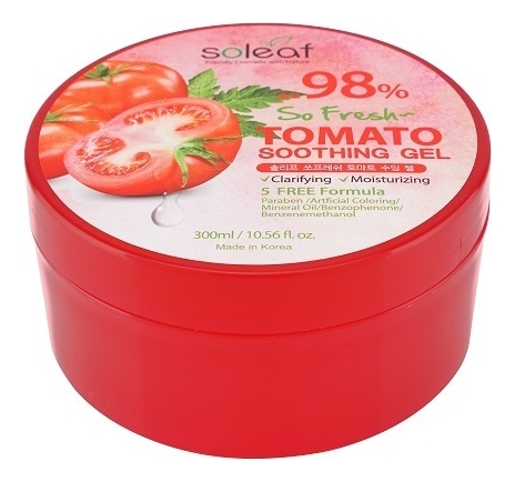 Успокаивающий гель для лица и тела с экстрактом томата So Fresh Tomato Soothing Gel 300мл