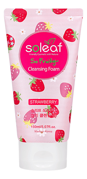 

Очищающая пенка для лица с экстрактом клубники So Fruity Strawberry Cleansing Foam: Пенка 150мл, Очищающая пенка для лица с экстрактом клубники So Fruity Strawberry Cleansing Foam