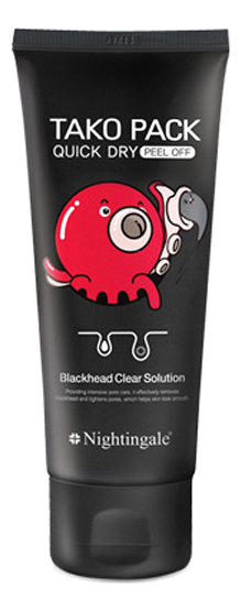 

Черная маска-пленка для лица Quick Dry Tako Pack Peel Off 100мл