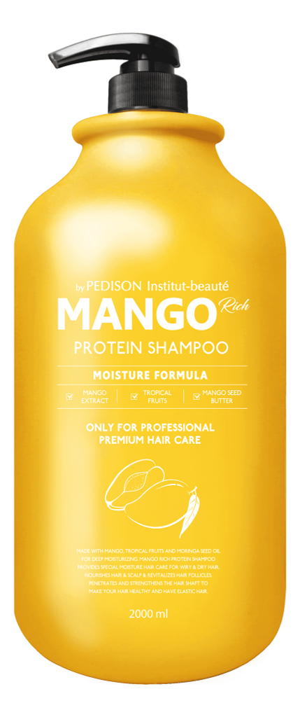 

Шампунь для волос с экстрактом манго Pedison Mango Rich Protein Hair Shampoo 2000мл: Шампунь 2000мл, Шампунь для волос с экстрактом манго Pedison Mango Rich Protein Hair Shampoo