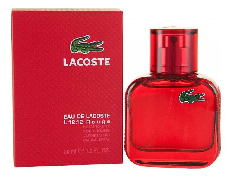 

Eau De Lacoste L.12.12 Rouge: туалетная вода 30мл, Eau De Lacoste L.12.12 Rouge