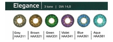 Dreamcon Цветные контактные линзы Hera Color Elegance 2-Tone (2 блистера)