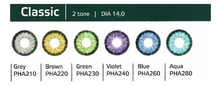 Dreamcon Цветные контактные линзы Hera Color Classic 2-Tone Plano (2 блистера)
