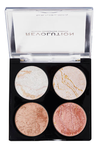 

Палетка хайлайтеров для лица 4 в 1 Highlighter & Bronzer Cheek 8,8г: Cheek Kit Take a Breather, Палетка хайлайтеров для лица 4 в 1 Highlighter & Bronzer Cheek 8,8г