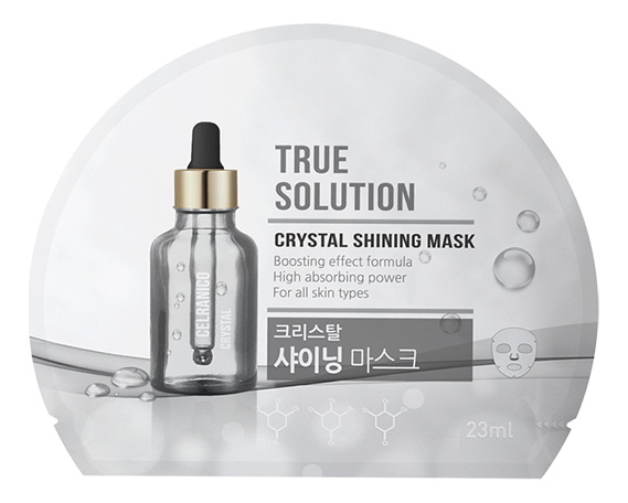 

Тканевая маска для лица True Solution Crystal Shining Mask 23мл