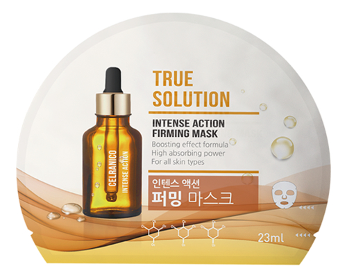 

Тканевая маска для лица True Solution Intense Action Firming Mask 23мл