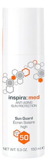 Солнцезащитная эмульсия Inspira: Med Anti Aging Sun Protection Sun Guard SPF50: Эмульсия 150мл от Randewoo