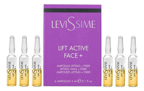 Фиксирующие лифтинг-ампулы для лица Lift Active Face 6*3мл levissime концентрат фиксирующие лифтинг ампулы для лица anti aging lift active face 6 х 3 мл