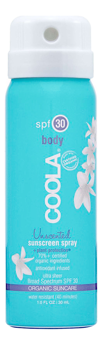 

Солнцезащитный спрей для тела Body Sunscreen Spray Unscented SPF30: Спрей 30мл, Солнцезащитный спрей для тела Body Sunscreen Spray Unscented SPF30