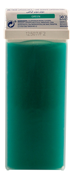 

Теплый воск для депиляции в кассете Green Roll-On 110мл (зеленый)