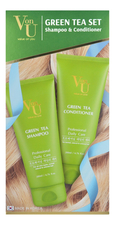 Von-U Набор для волос Green Tea 2*200мл (шампунь + кондиционер)