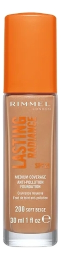 

Тональный крем Lasting Radiance Foundation SPF25 30мл: 200 Soft Beige, Тональный крем Lasting Radiance Foundation SPF25 30мл