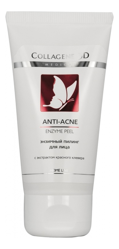 Гель-пилинг для лица энзимный с экстрактом красного клевера Anti-Acne Enzyme Peel Home Line: Гель-пилинг 50мл