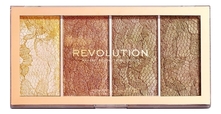 Makeup Revolution Палетка хайлайтеров для лица Vintage Lace Highlighter Palette