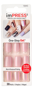 

Накладные ногти Пудровый неон Broadway Impress Manicure Accent Goal Digger BIPA170 30шт (длина короткая)