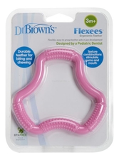 Dr. Brown's Прорезыватель для зубов Flexees TE101 (розовый)