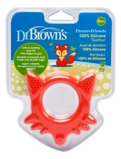 Dr. Brown's Прорезыватель для зубов Flexees Лисичка TE003 (красный)