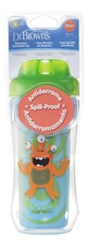 Dr. Brown's Чашка-термос без носика Зеленый Монстр Spoutless Insulated Cup TC01012 300мл (от 12 мес)