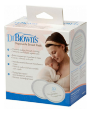 Dr. Brown's Вкладыши для бюстгальтера впитывающие Disposable Breast Pads 30шт