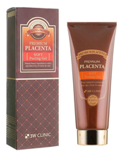 3W CLINIC Мягкий пилинг-гель для лица с экстрактом плаценты Premium Placenta Soft Peeling Gel 180мл