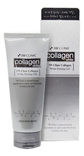 3W CLINIC Осветляющий пилинг-гель для лица с коллагеном Collagen White Peeling Gel 180мл