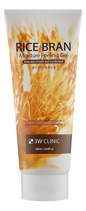 

Увлажняющий пилинг-гель для лица с экстрактом бурого риса Rice Bran Moisture Peeling Gel 180мл