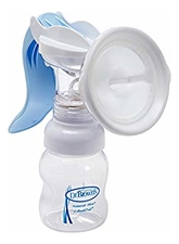 Dr. Brown's Молокоотсос ручной Manual Breast Pump (+ бутылочка с широким горлышком 120мл)