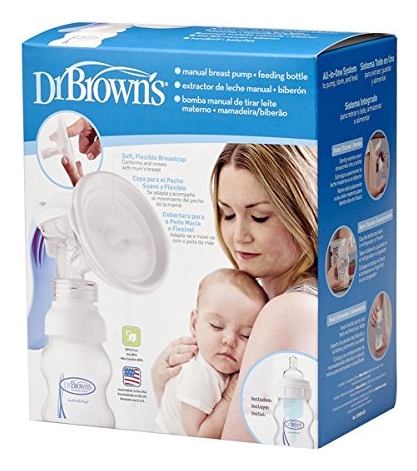 

Молокоотсос ручной Manual Breast Pump (+ бутылочка с широким горлышком 120мл)