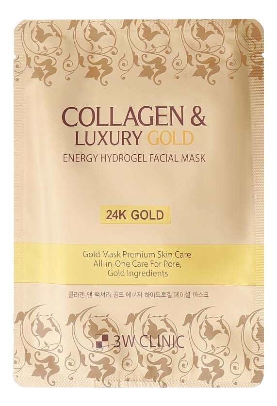 Гидрогелевая маска для лица с коллагеном и золотом Collagen  Luxury Gold Energy Hydrogel Facial Mask 30г