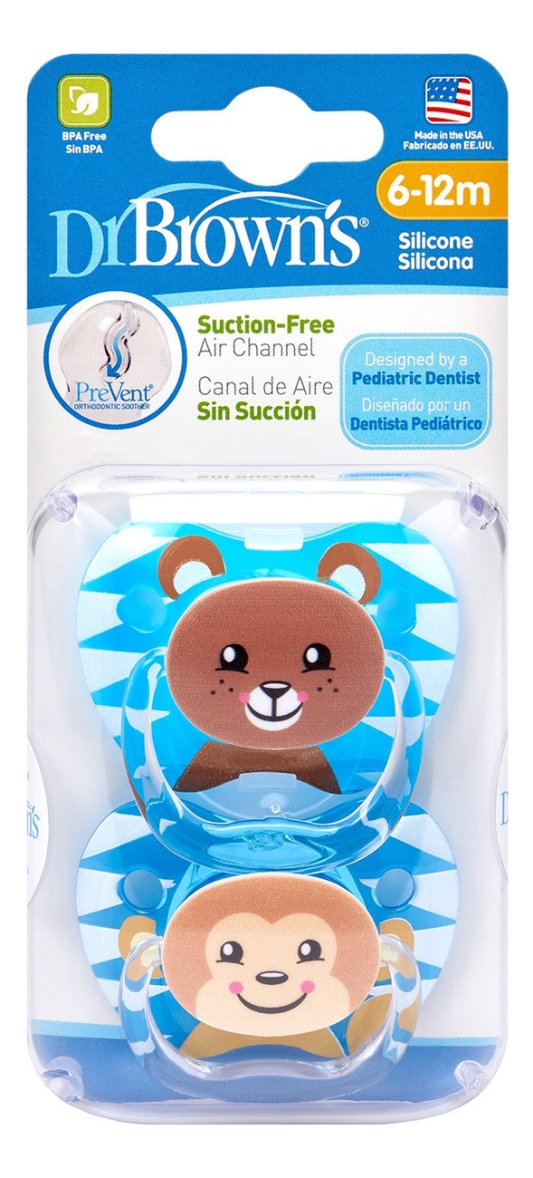 

Пустышка с колпачком PreVent Classic Pacifier PV22015 (6-12 мес, 2шт)
