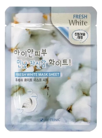 

Тканевая маска для лица с ниацинамидом Fresh White Mask Sheet: Маска 23г, Тканевая маска для лица с ниацинамидом Fresh White Mask Sheet