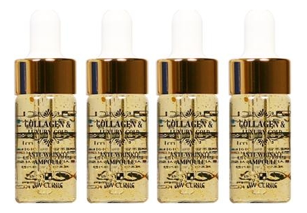 

Сыворотка для лица с коллагеном и золотом Collagen & Luxury Gold Anti Wrinkle Ampoule 4*13мл