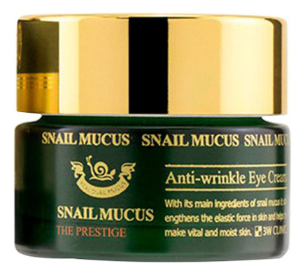 

Омолаживающий крем для кожи вокруг глаз с улиточным муцином Snail Mucus Anti-Wrinkle Eye Cream 30мл