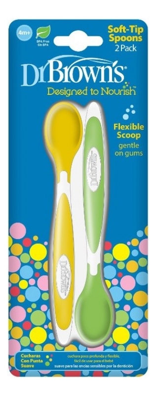 

Ложечка мягкая для кормления Designed to Nourish TF011 (2 шт, желтый, зеленый)