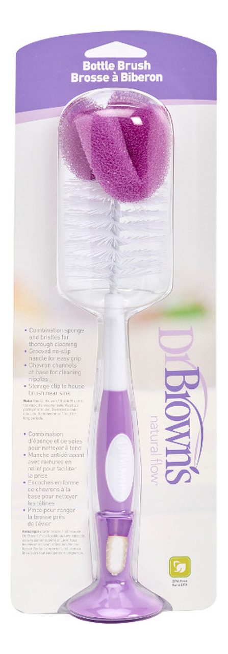 

Ершик для чистки бутылочки Natural Flow Bottle Brush (сиреневый)