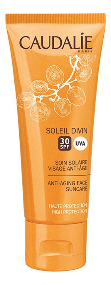 Антивозрастной солнцезащитный крем для лица Soleil Divine Soin Solaire Visage Anti-Age SPF30 50мл