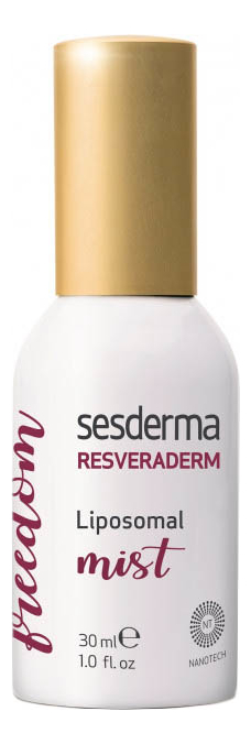 

Спрей-мист для лица антиоксидантный Resveraderm Freedom Liposomal Mist 30мл
