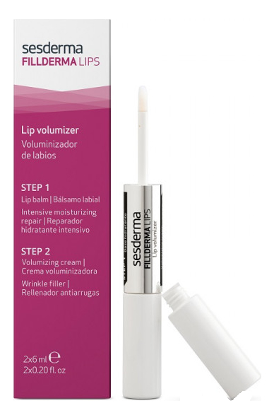 Набор для увеличения объема губ Fillderma Lips 2*6мл (бальзам мгновенного действия + крем-активатор)
