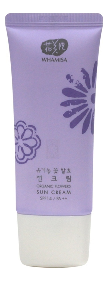 

Солнцезащитный крем на основе цветочных ферментов Organic Flowers Sun Cream SPF14 PA++ 60мл