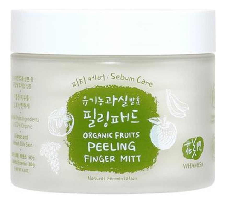 

Спонжи для пилинга на основе фруктовых ферментов Organic Fruits Peeling Finger Mitt Sebum Care 180г/30шт