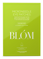 BLOM Микроигольные патчи для области вокруг глаз с янтарной кислотой Microneedle Eye Patches Succinic Acid